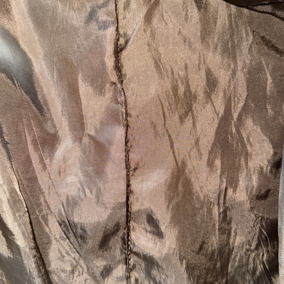 Vintage Rafaella Brown Tweed Fabric Coat Elegant Suit Jacket Size 8 - Picture 5 of 10